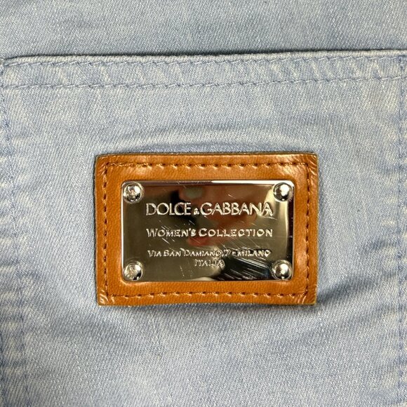 Dolce & Gabbana Light Blue Jeans Size 8 - Picture 5 of 7